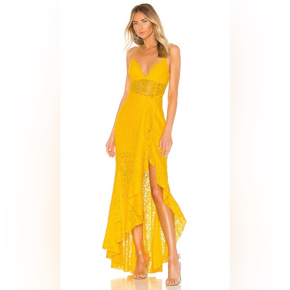 NBD Sinatra Dress in yellow